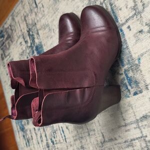 Miz Mooz Sarah Purple Leather Heeled Boot 8/38.5